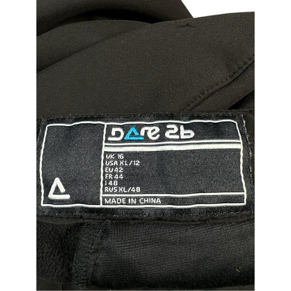 DARE2B WOMENS REMARK WATERPROOF BREATHABLE SKI PANTS SALOPETTES Black Size XL/12 - Picture 6 of 12